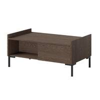 COUCHTISCH Liam 100 x 60 Baltic Storm (rechteckig) - Walnussfarben/Schwarz, Holzwerkstoff/Metall (60/100/45cm) - mzm24