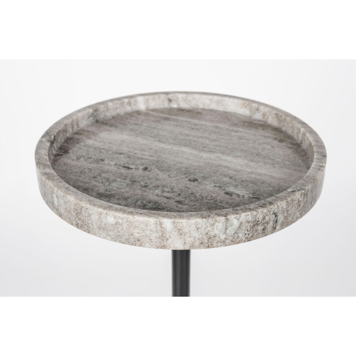 BEISTELLTISCH Cocktail Rund 25 cm - Grau, Stein (25/25/52cm) - Zuiver