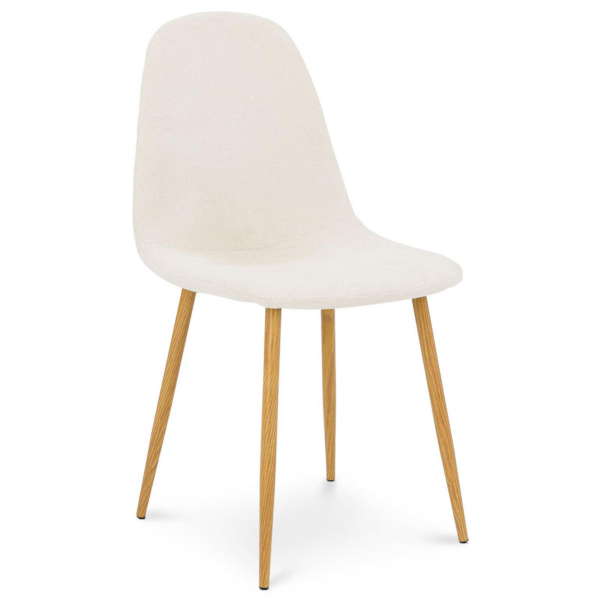 ESSZIMMERSTUHL PUNTA 4er-Set cremeweiß - Creme, Textil (45/86/53cm) - IDIMEX