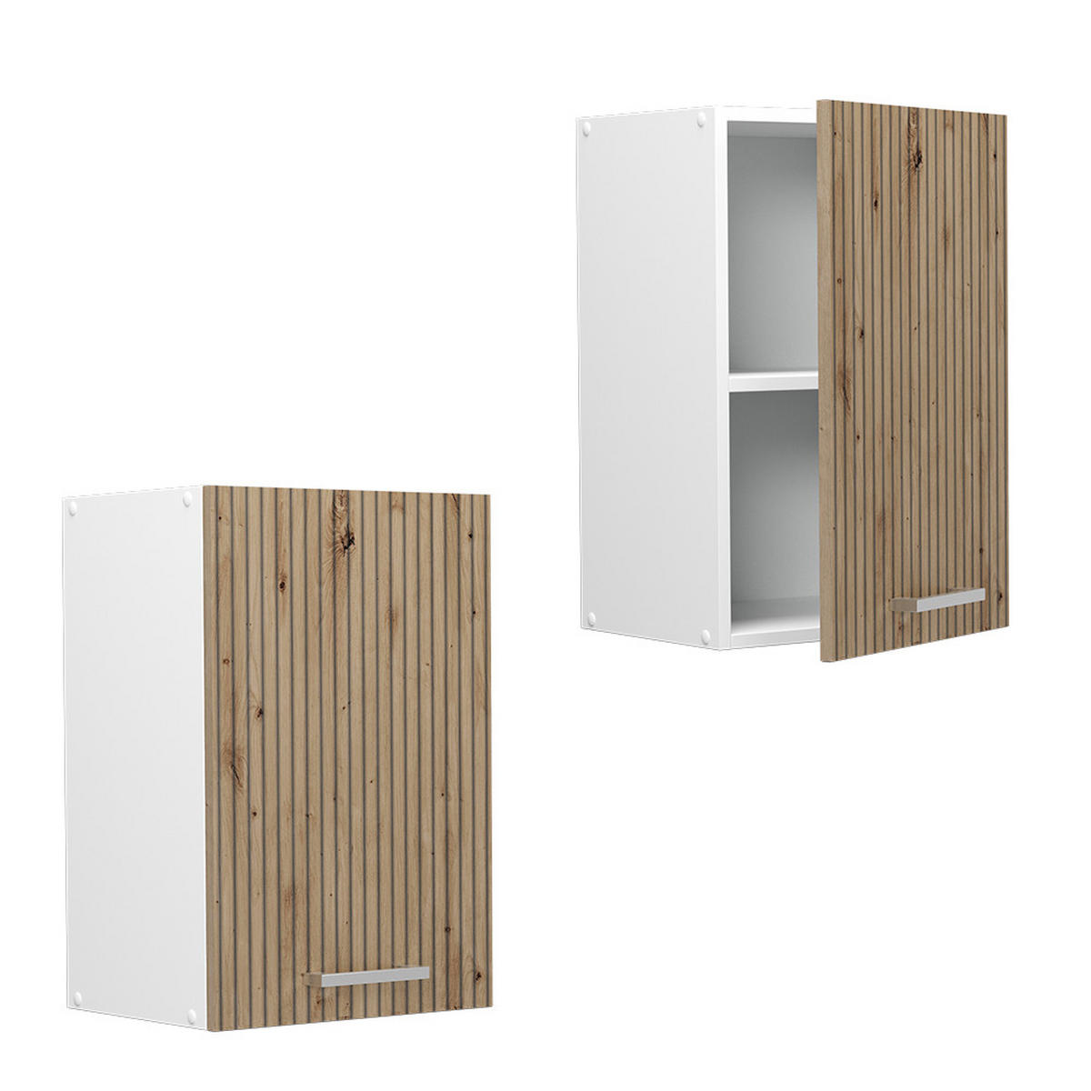 HÄNGESCHRANK R-Line Artisan-Eiche 40 cm - Weiß/Eiche Artisan, Holzwerkstoff (40/60/31cm) - Vicco