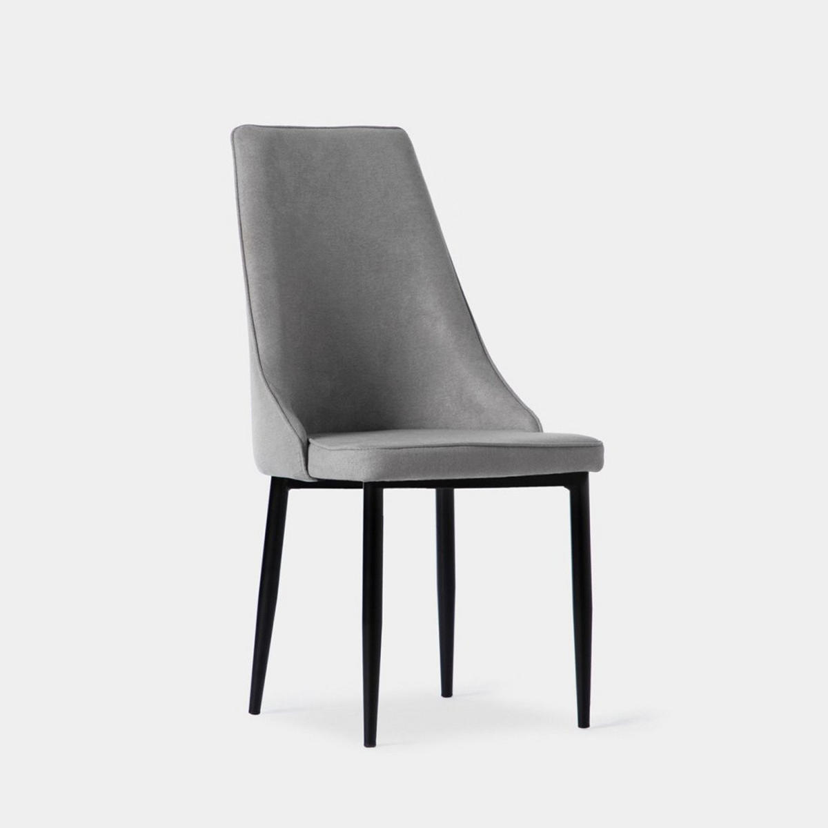 ESSZIMMERSTUHL Agnes Grau 45 cm x 95 cm - Grau, Textil (45/95/65cm) - Klast Home