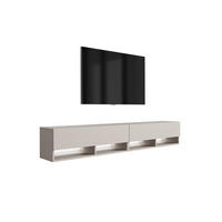 TV-LOWBOARD 200 (2 x 100) cm Kaschmir, LED weiß, 200 × 32 × 34 cm - Beige, Holzwerkstoff (200/33.6/32cm) - 3XE LIVING