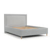 POLSTERBETT Vega 180/200 cm Hellgrau im Riva Stoff - Hellgrau/Naturfarben, Holz/Holzwerkstoff (180/200cm) - AltaBeds