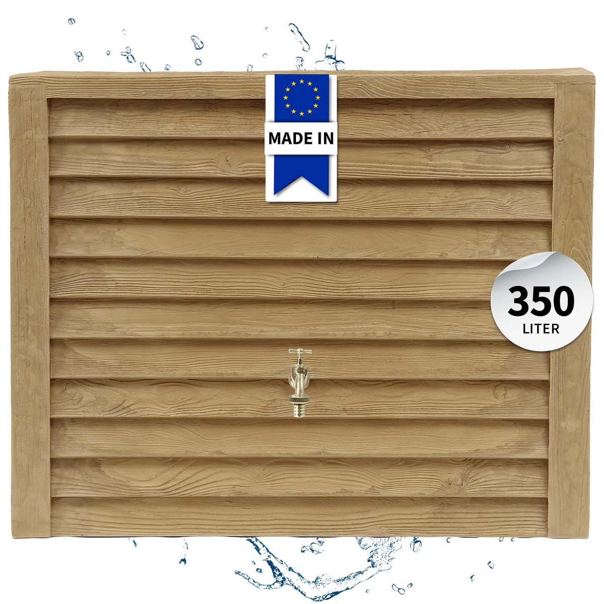 Y Wandtank 350 L, light - Braun, Kunststoff (40/100/124cm) - GARANTIA