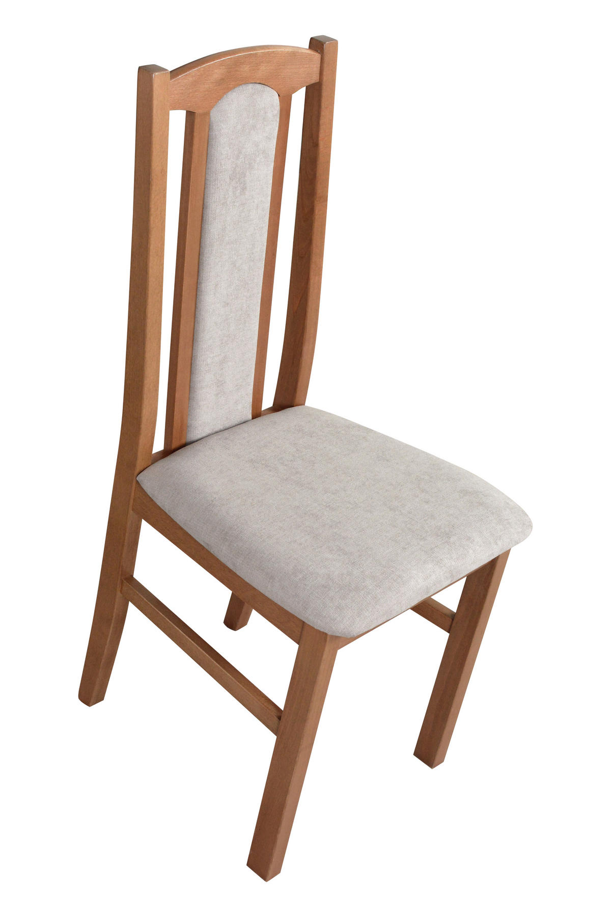 ESSZIMMERSTUHL – Set 6x Bos 7 Hell nussbaum, soro 23 - Hellbraun/Beige, Holz (43/96/40cm) - Leaf Design