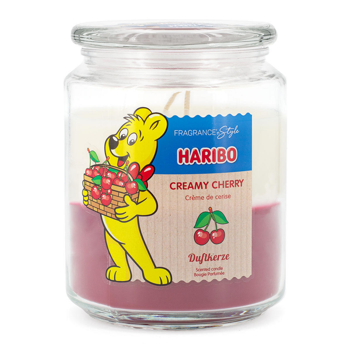DUFTKERZE Haribo - Multicolor, Naturmaterialien/Glas (13cm)