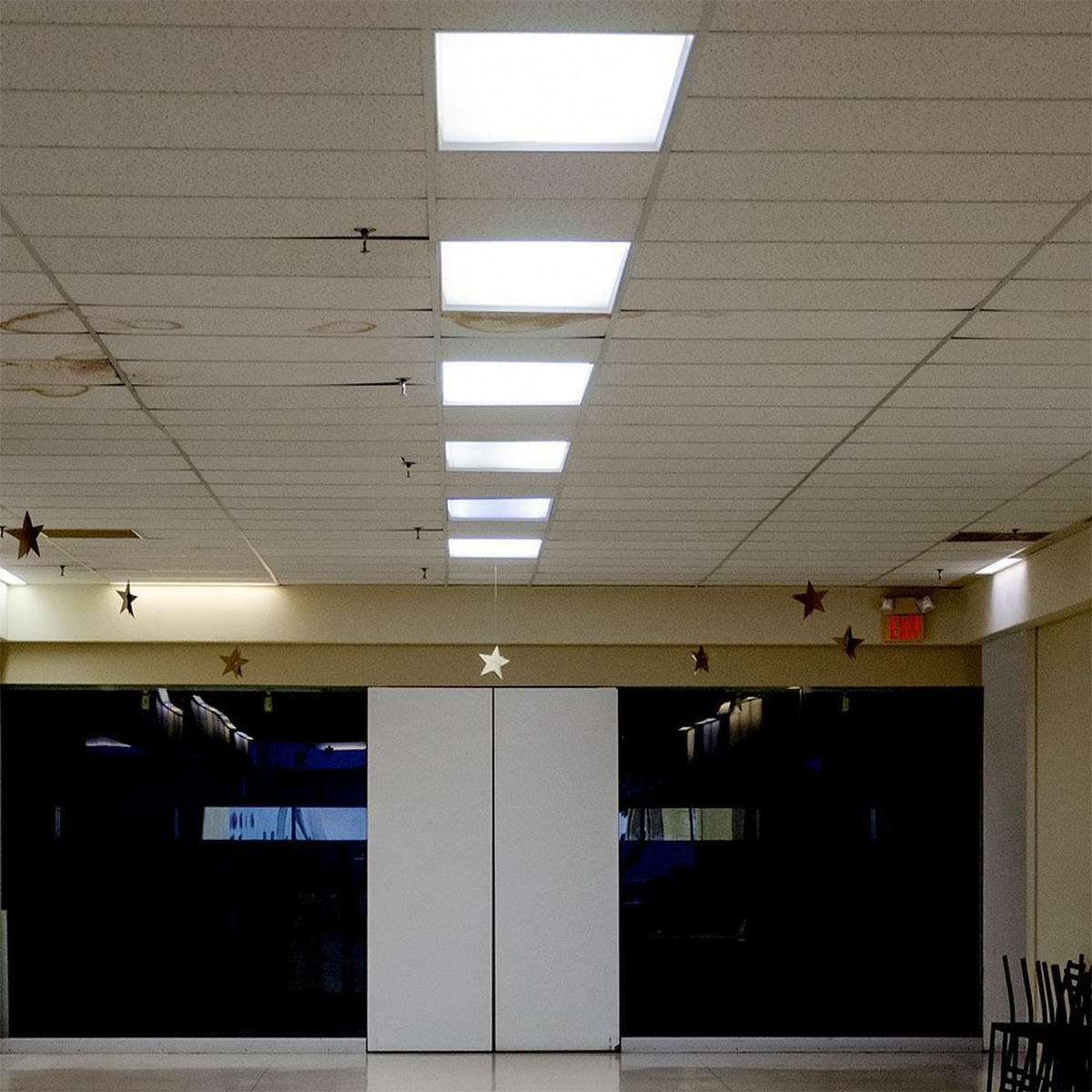 LED DECKENLEUCHTE Einbau Weiß - Weiß, Metall (59.5/59.5/3.3cm)