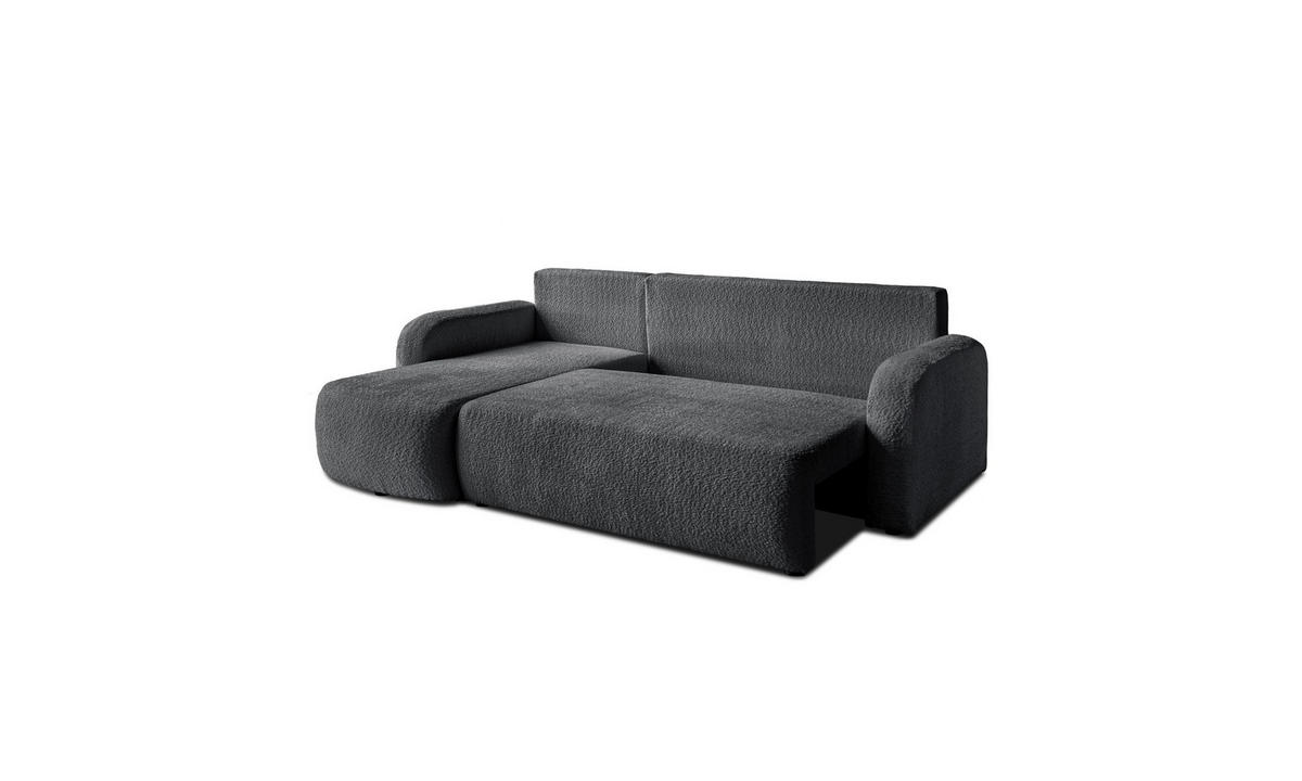 ECKSOFA PALOMA L 235/155/85 cm Coral 80 - Anthrazit, Textil (235/155cm) - Lookway