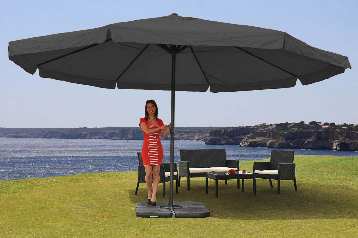 SONNENSCHIRM PRO Anthrazit - Anthrazit, Textil (500/500cm) - MCW