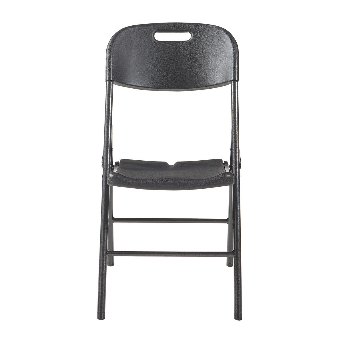 KLAPPSTUHL Ljusnarsberg - Schwarz, Kunststoff/Metall (46/87/53cm) - [en.casa]