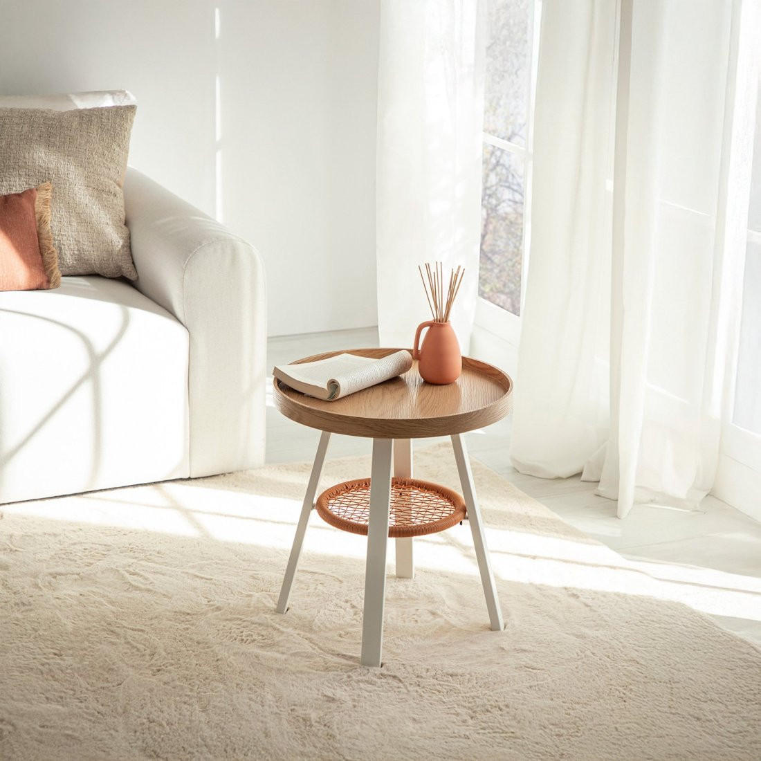 BEISTELLTISCH Birta Natürlich 50 cm x 55 cm - Naturfarben, Holzwerkstoff (50/50/55cm)