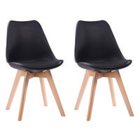 STÜHLE Nora Schwarz 2er-Set - Schwarz, Kunststoff (49/81/52cm) - Happy Garden