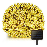 SOLAR-LICHTERKETTE YOGY gelb - Gelb, Kunststoff (3390/1/1cm) - Lumisky