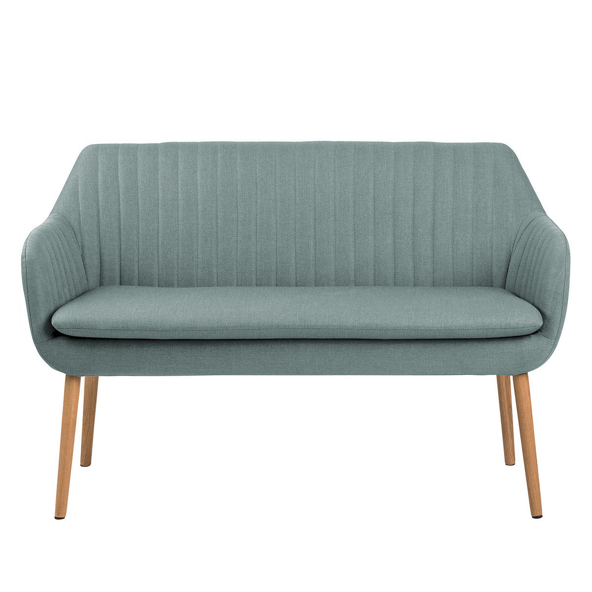 KÜCHENSOFA - Webstoff - Mintgrün/Grau, Textil (130/85/62cm) - home24