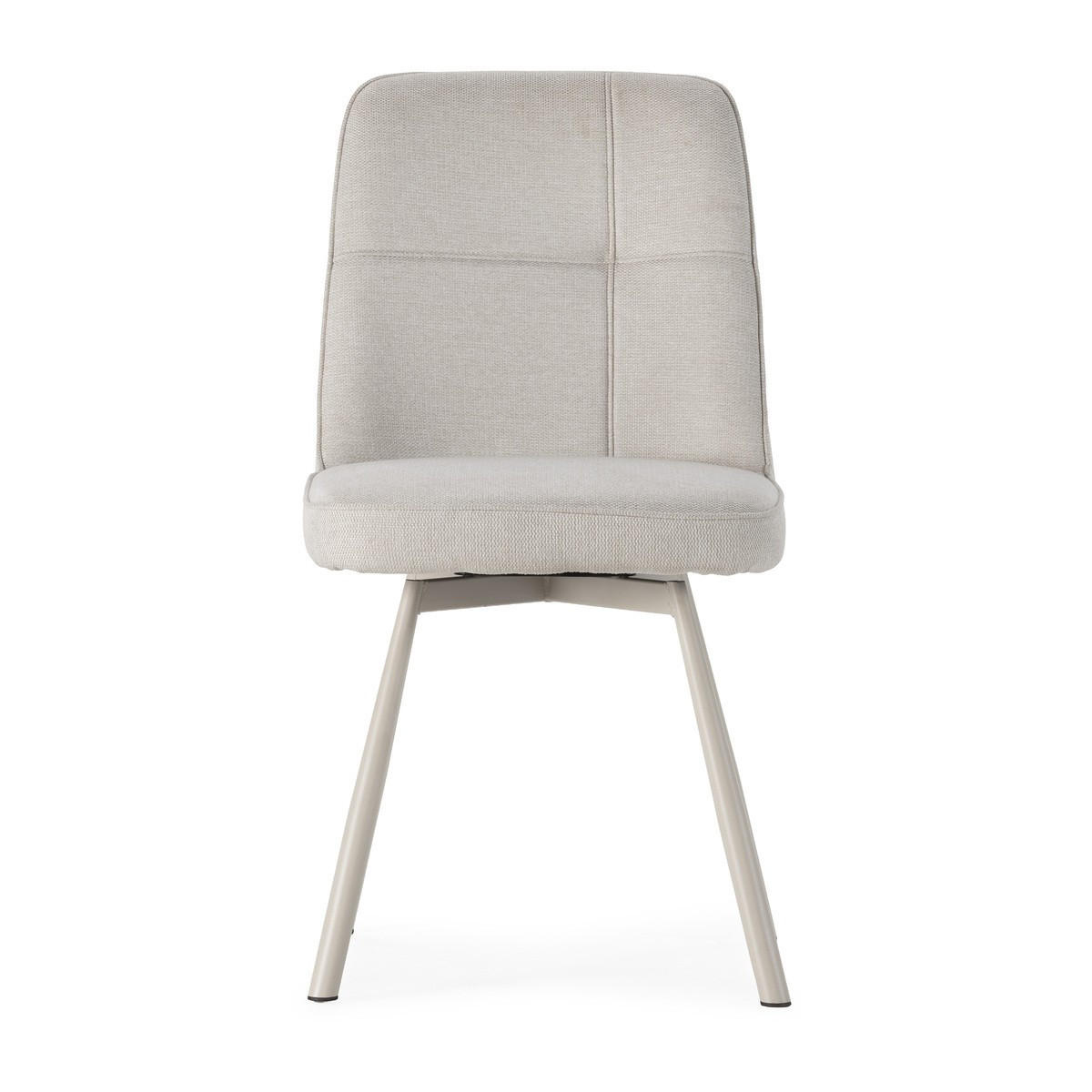 ESSZIMMERSTÜHLE 4er Set 56/46/49,5 cm - Creme, Textil (56/49.5/46cm) - Calicosy