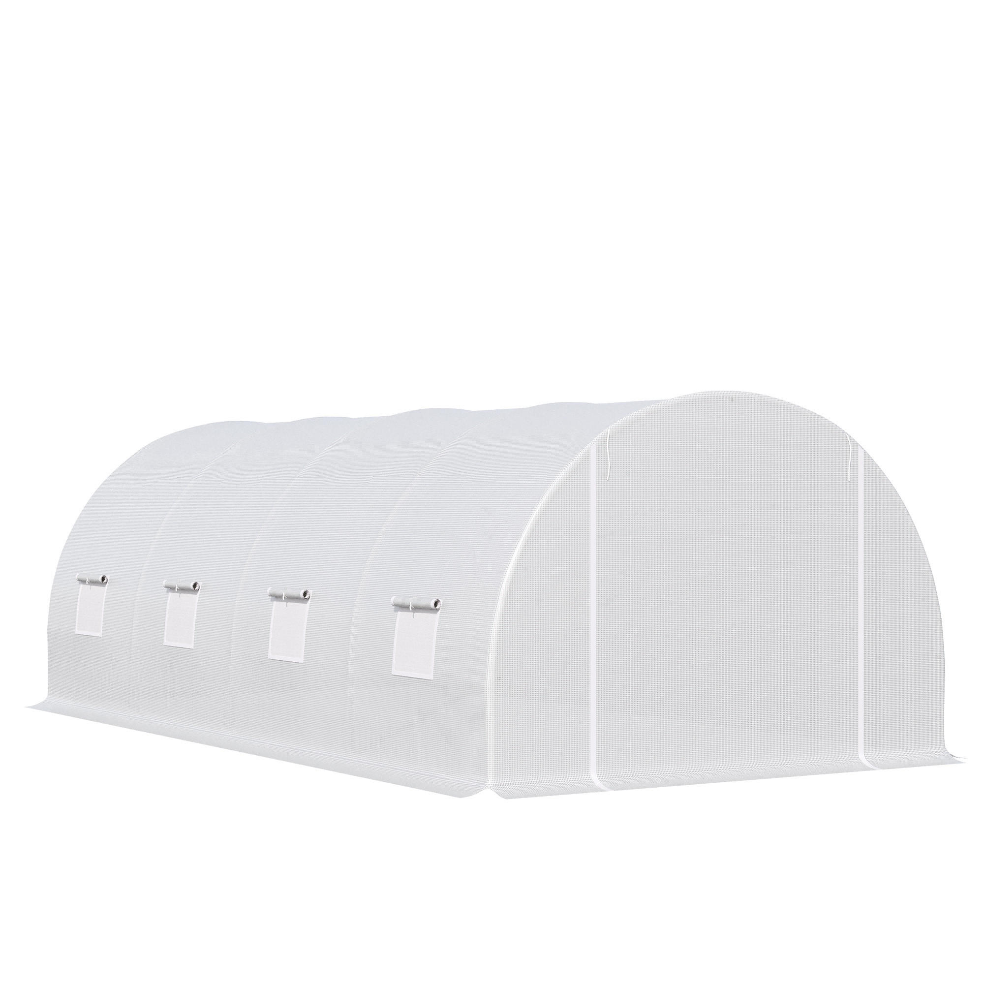 ComfortXL Gewächshaus Weiß 300x200x595 cm