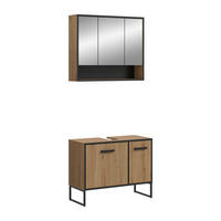 BAD-SET BAGNO 2-tlg. (B/H/T: ca. 80/192/36 cm) in Artisan Oak Nachbildung/Artisan Oak Nachbildung - Eiche Artisan, Holzwerkstoff (80/192/36cm)