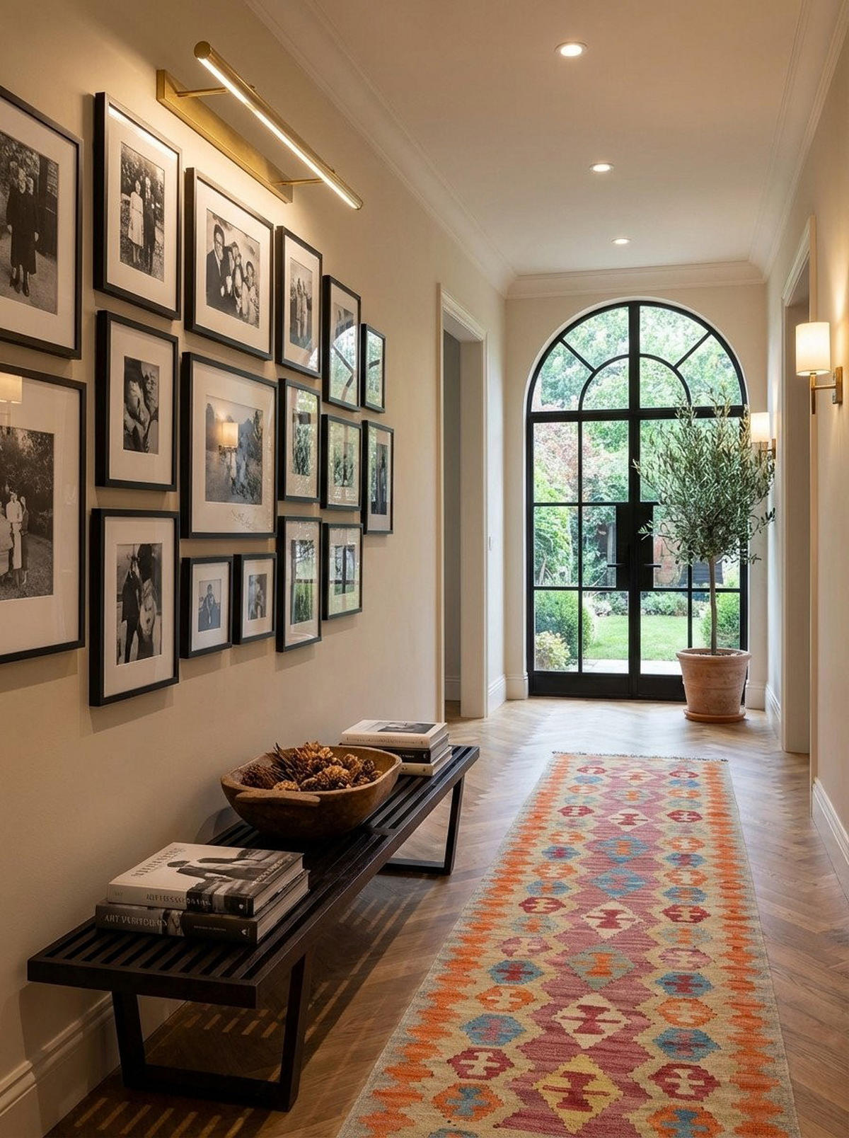 HANDWEBTEPPICH Kelim Gashgai Rot 249/60 cm Schurwolle - Rot, Textil (60/249cm) - Looma