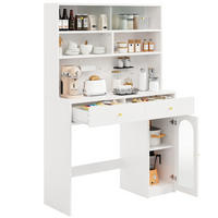 BUFFET 120/45/180 cm weiß aus MDF mit Hakenleiste - Weiß, Holzwerkstoff (120/180/45cm) - OKWISH