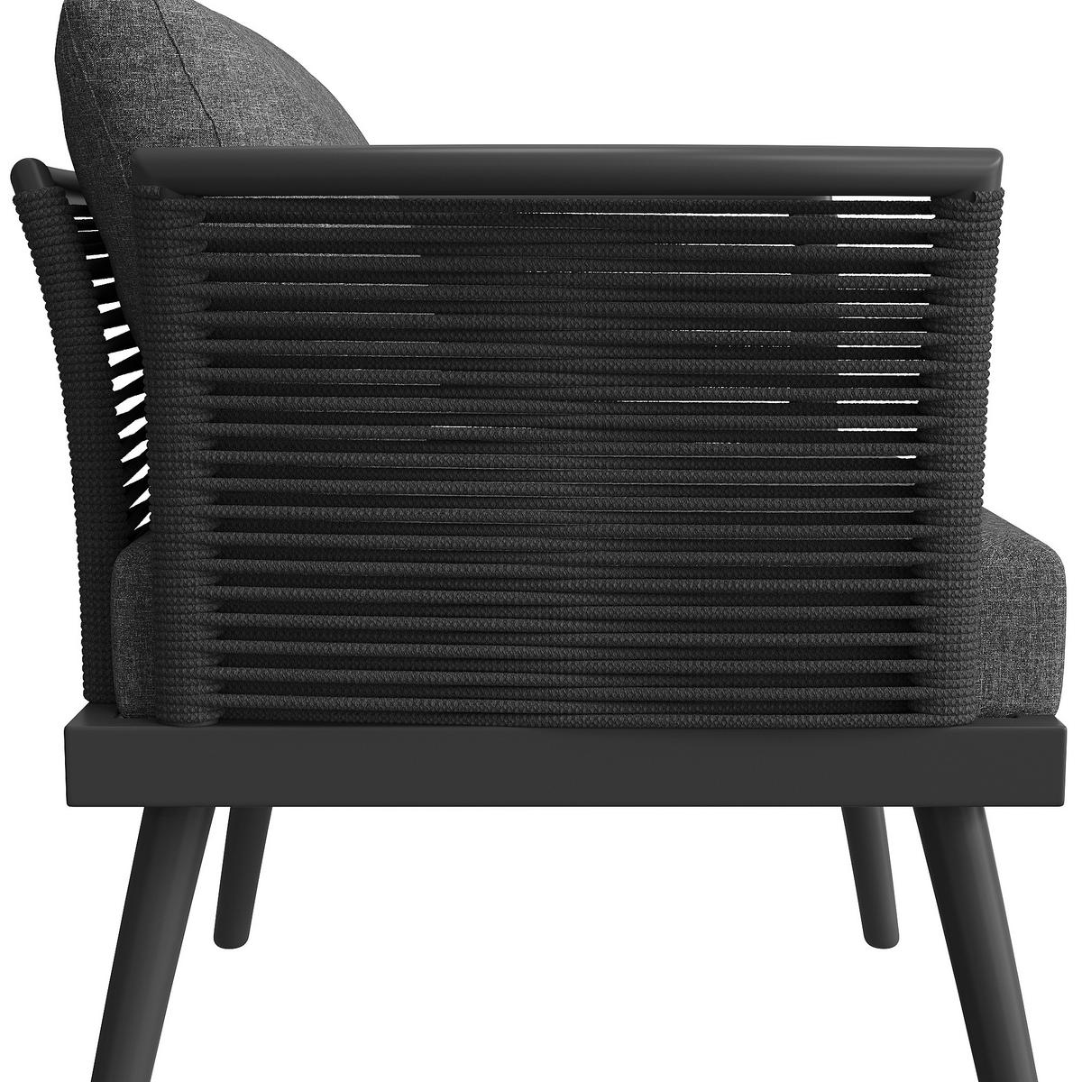 LOUNGEGARNITUR-SET 7-Sitzer L-Form Grau/Beige - Grau, Metall - ComfortXL