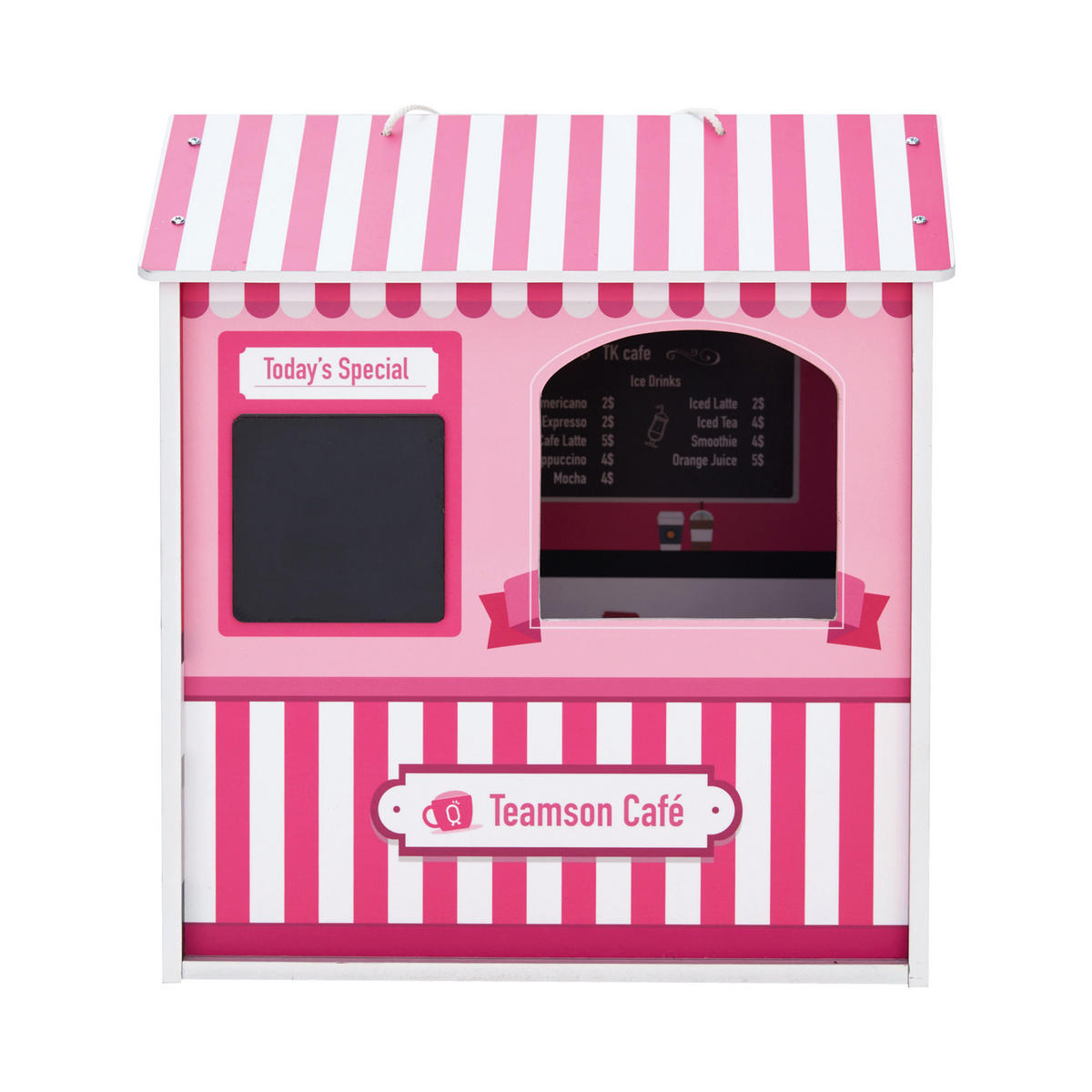 STANDTCAFE Puppenhaus, Rosa, 40cm - Pink, Holz (29.2/40/29.8cm) - Teamson Kids
