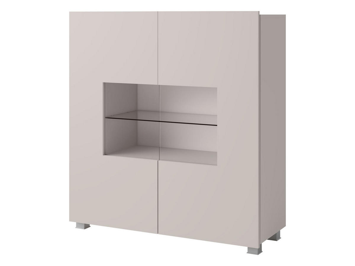 KOMMODE Calabrini 01 - Kaschmir, Holzwerkstoff (100/107/35cm) - MIRJAN24