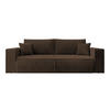SCHLAFSOFA Farese Braun Cordbezug - Schwarz/Braun, Kunststoff/Textil (257/85/102cm) - Selsey