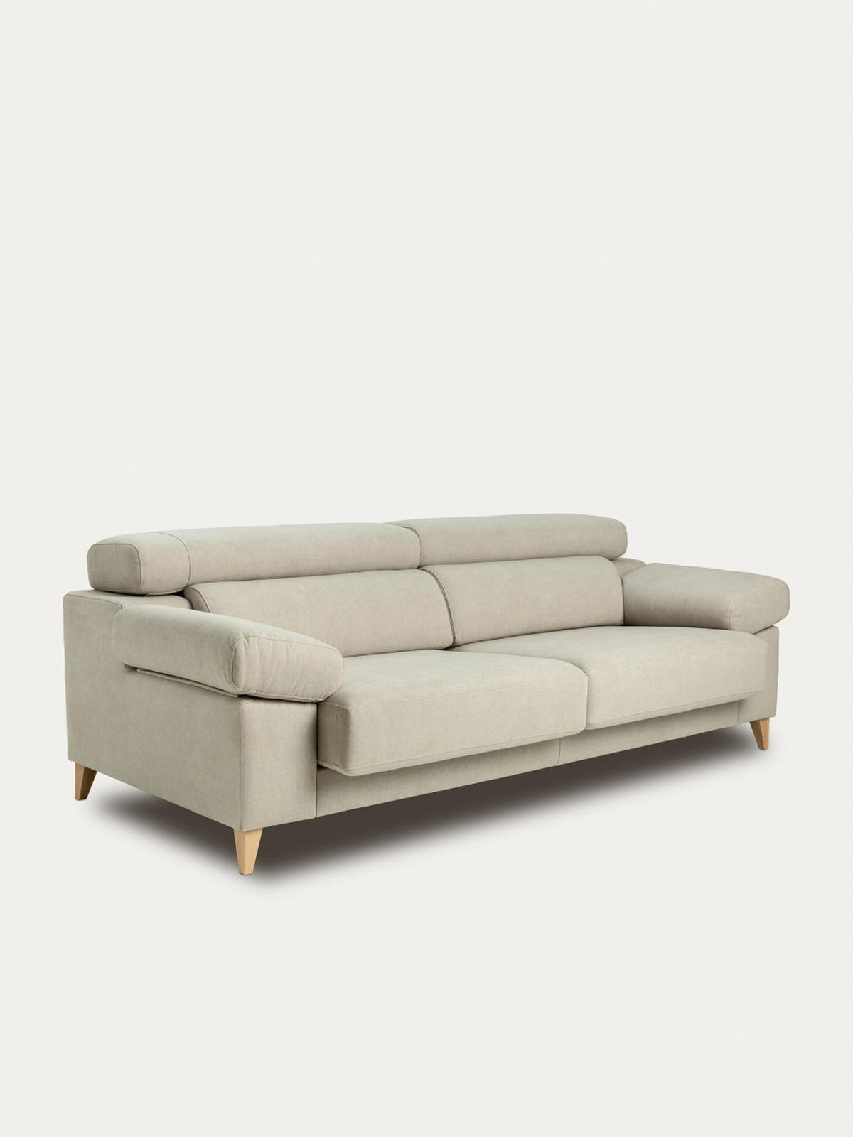 SOFA 3-SITZER Air Grau 236 cm x 101 cm - Grau, Textil (236/101/104cm) - Kenay Home