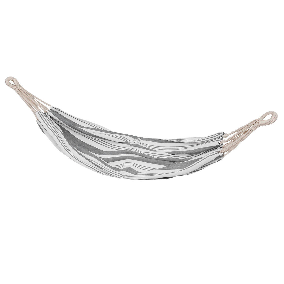 HÄNGEMATTE Baumwolle Elozio - Grau, Naturmaterialien (110/0.5/210cm)