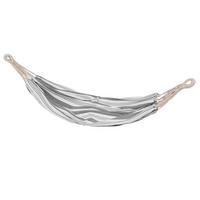 HÄNGEMATTE Baumwolle Elozio - Grau, Naturmaterialien (110/0.5/210cm)