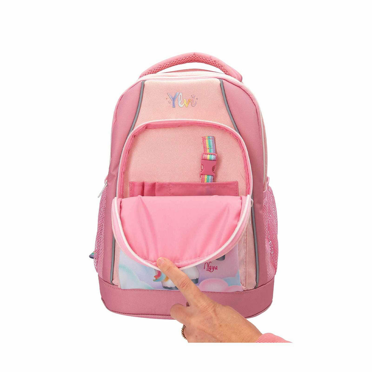 SCHULRUCKSACK SUGAR POP Ylvi rosa 19 x 30 x 40 cm - Rosa, Textil (30/19cm) - Depesche Germany