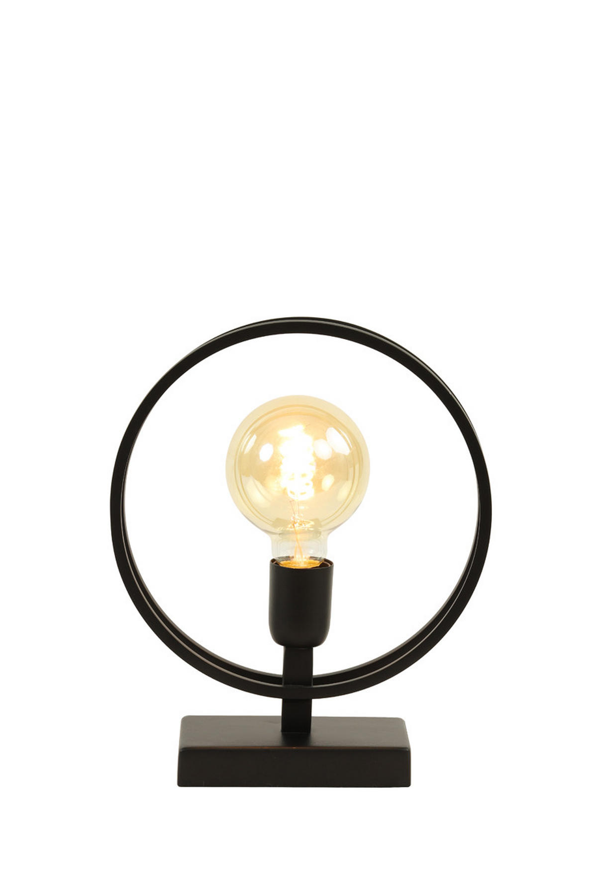 TISCHLAMPE Rudra Schwarz Ø25/30 cm - Schwarz, Metall (25/10/30cm) - Light & Living