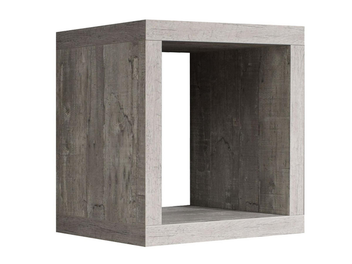 WÜRFELREGAL Elenore 40x40x41 aus Holzwerkstoff in der Farbe beton - Grau, Kunststoff (40/41/40cm) - 58aufmkessel