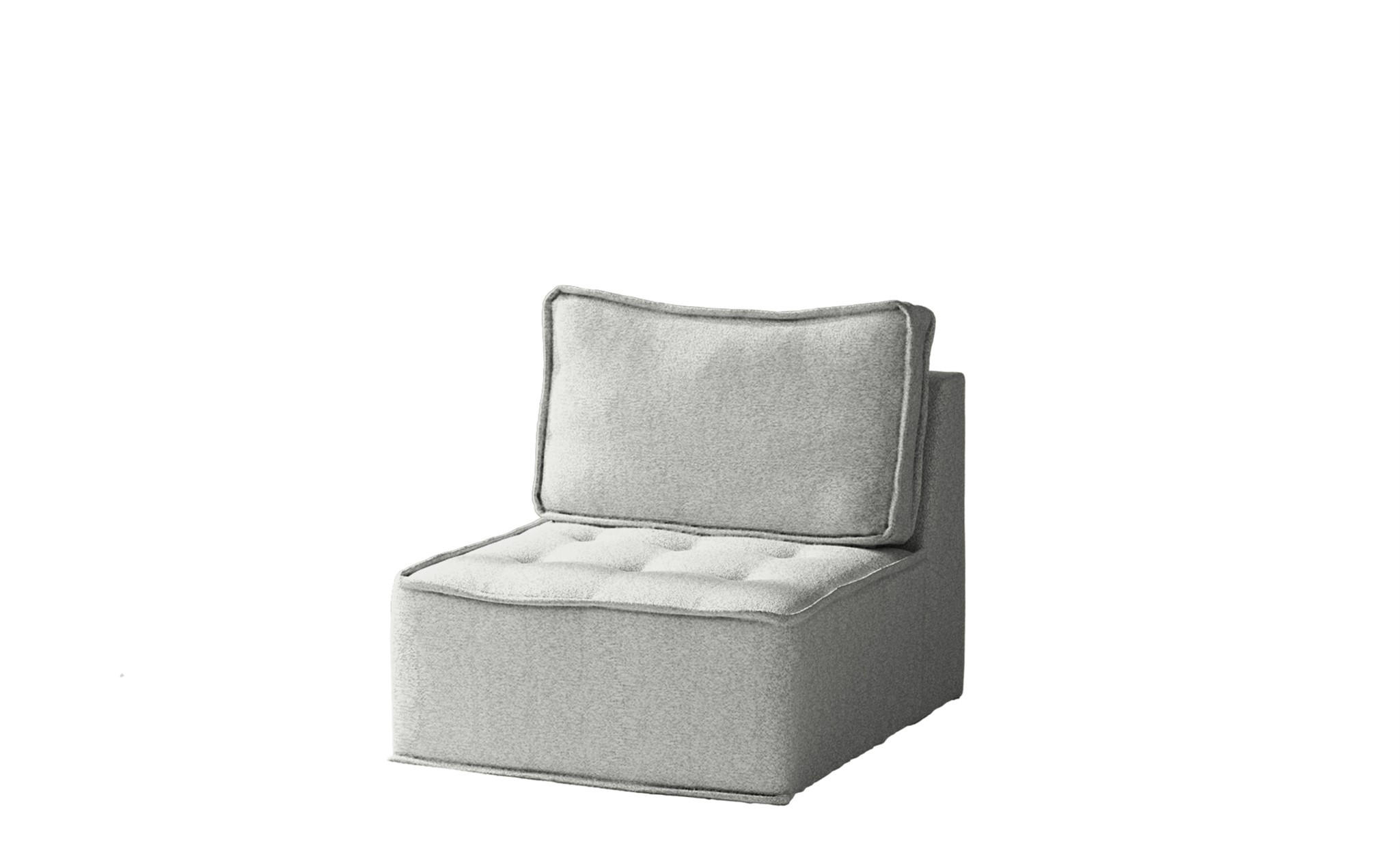 SESSEL Sande Xs In Alpine - Hellgrau, Holzwerkstoff/Textil (80/85/90cm) - Fun Möbel