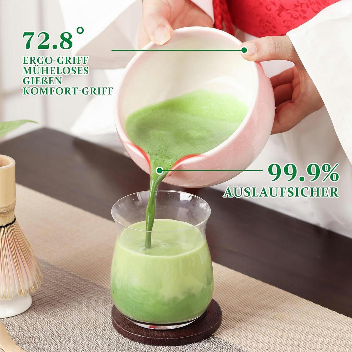 MATCHA Set 5-teiliges Set Rosa - Rosa, Keramik (15/10/15cm)