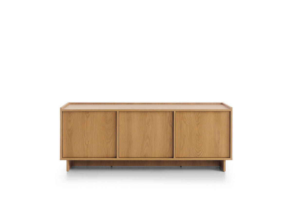 TV SCHRANK: karamellfarbene Eiche, 147 x 55 x 39 cm - Braun, Holzwerkstoff (147/55/39cm) - 3XE LIVING