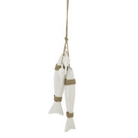 AUFHÄNGER FISCH (2ER SET) - Weiß, Holz (4/65/7cm) - J-Line