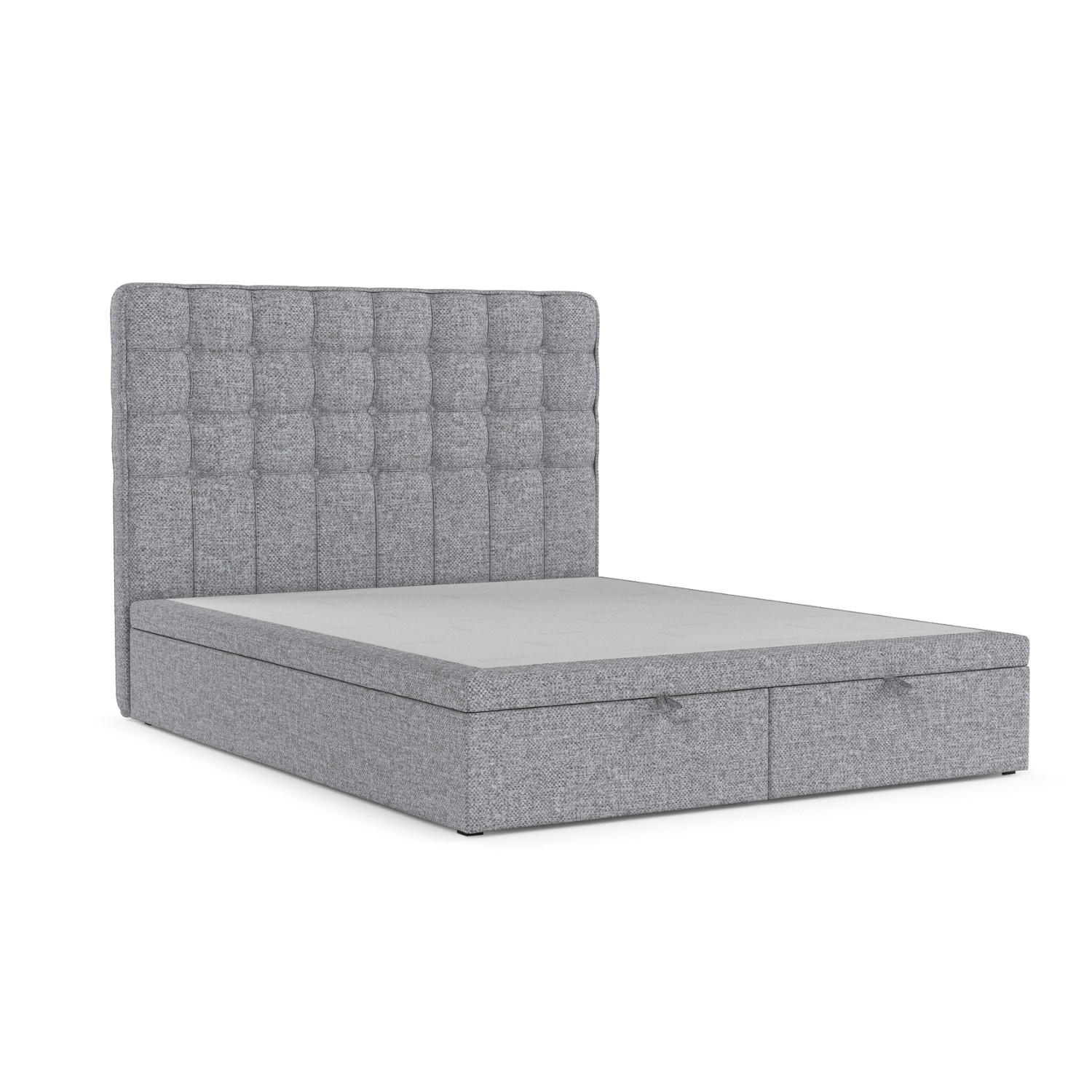 POLSTERBETT Celestia mit Stauraum 140/200 cm Grau im Alta Stoff - Schwarz/Grau, Holz/Holzwerkstoff (140/200cm) - AltaBeds