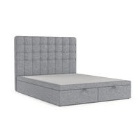 POLSTERBETT Celestia mit Stauraum 180/200 cm Grau im Alta Stoff - Schwarz/Grau, Holz/Holzwerkstoff (180/200cm) - AltaBeds