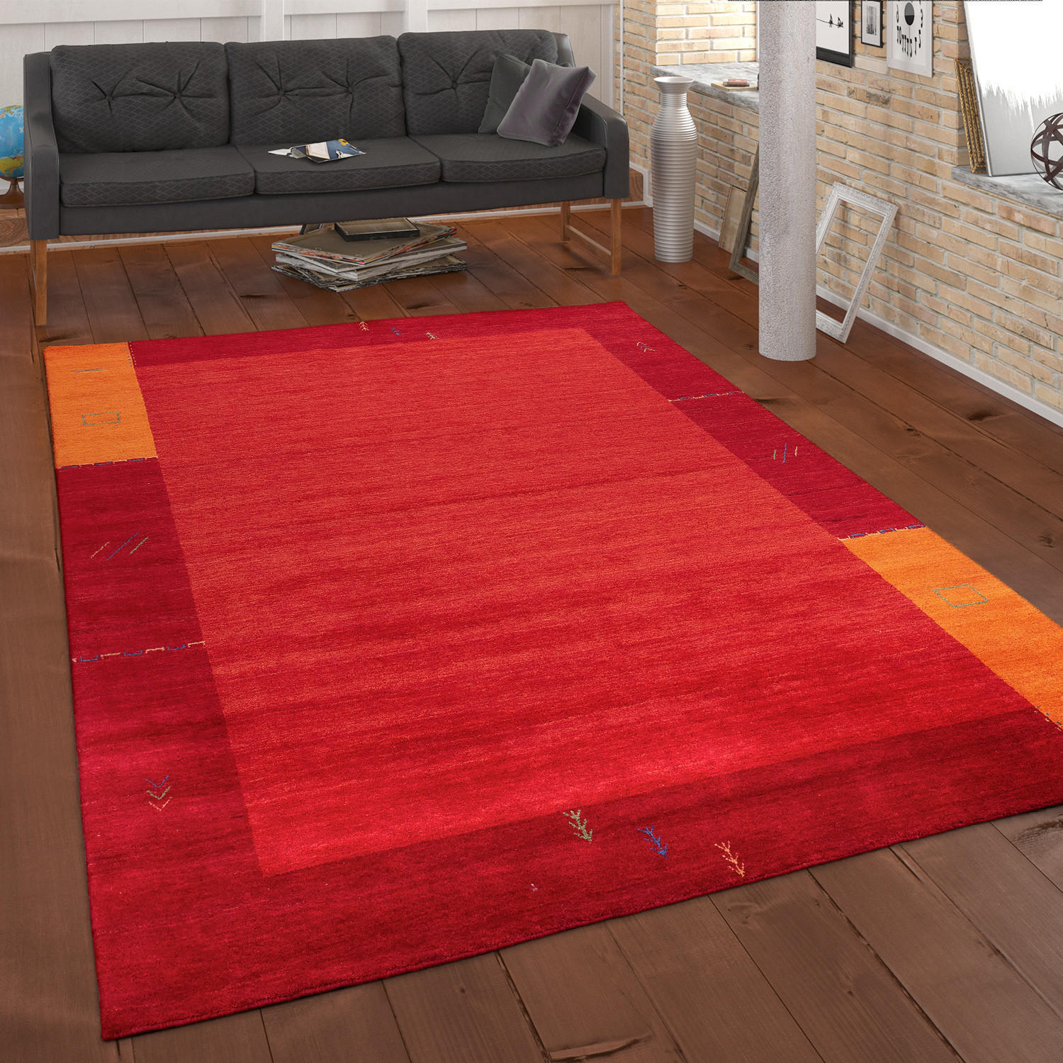 HOCHFLORTEPPICH 240/340 cm Gabbeh 309 - Terra cotta, Textil (240/340cm) - Paco Home