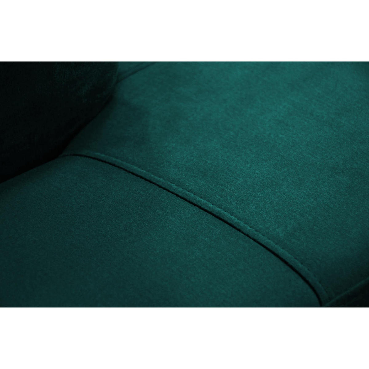 ECKSCHLAFSOFA Vild verstellbaren Kopfstützen, Dunkelgrün, rechts - Chromfarben/Dunkelgrün, Textil (275/203cm) - Beautysofa