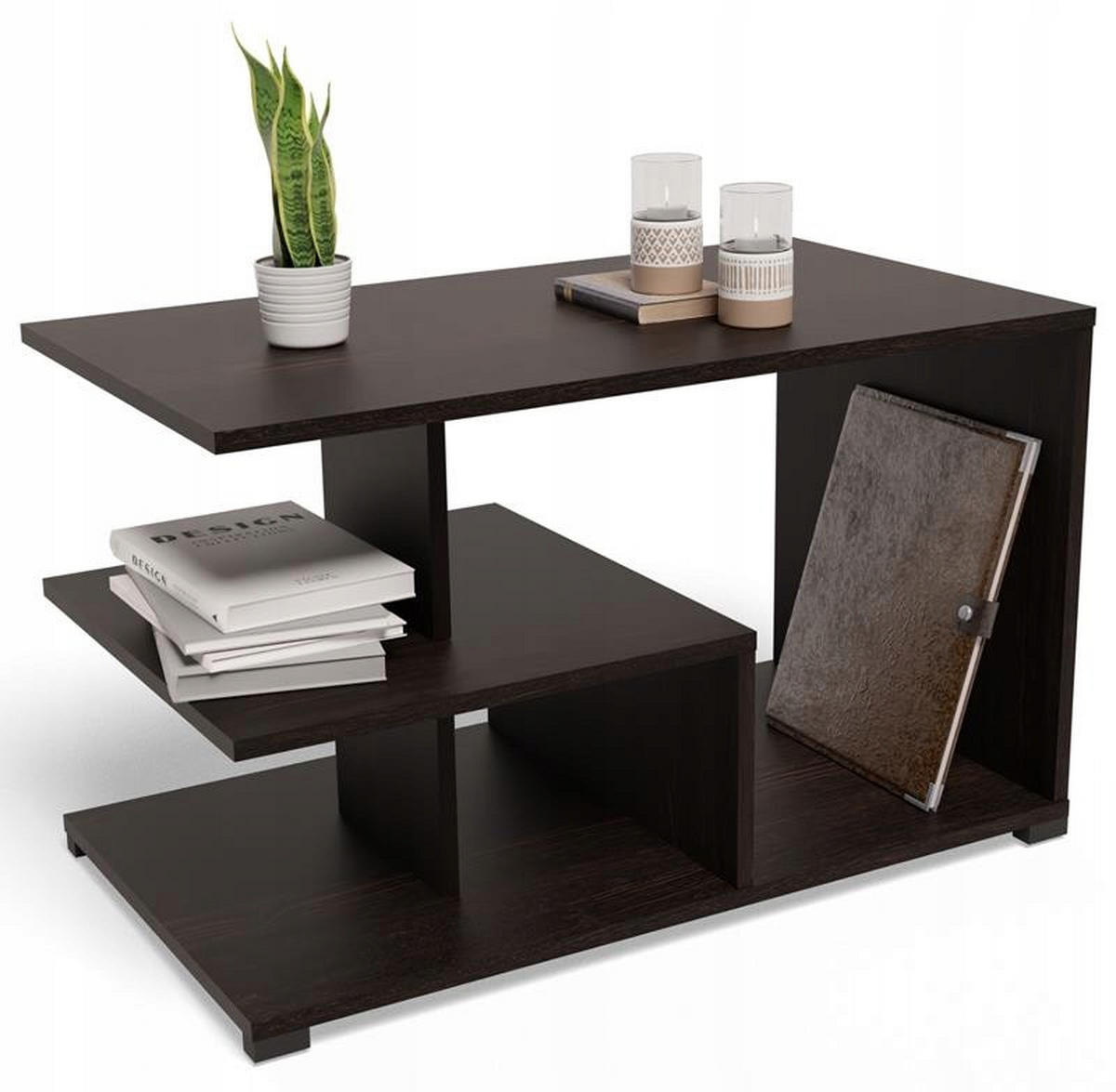 COUCHTISCH TEXAS EX3 Wenge 90/51/55 cm - Wengefarben, Holzwerkstoff (51/90/55cm) - Matkam Möbel