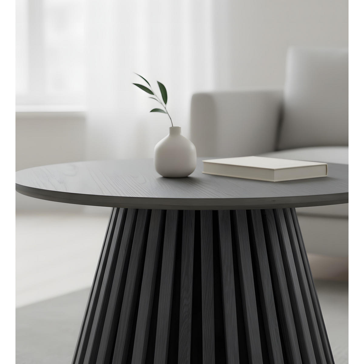 SOFFBORD Osaka 70 x 70 x 45 cm – svart - Svart, Träbaserade material (70/70/45cm) - ebuy24