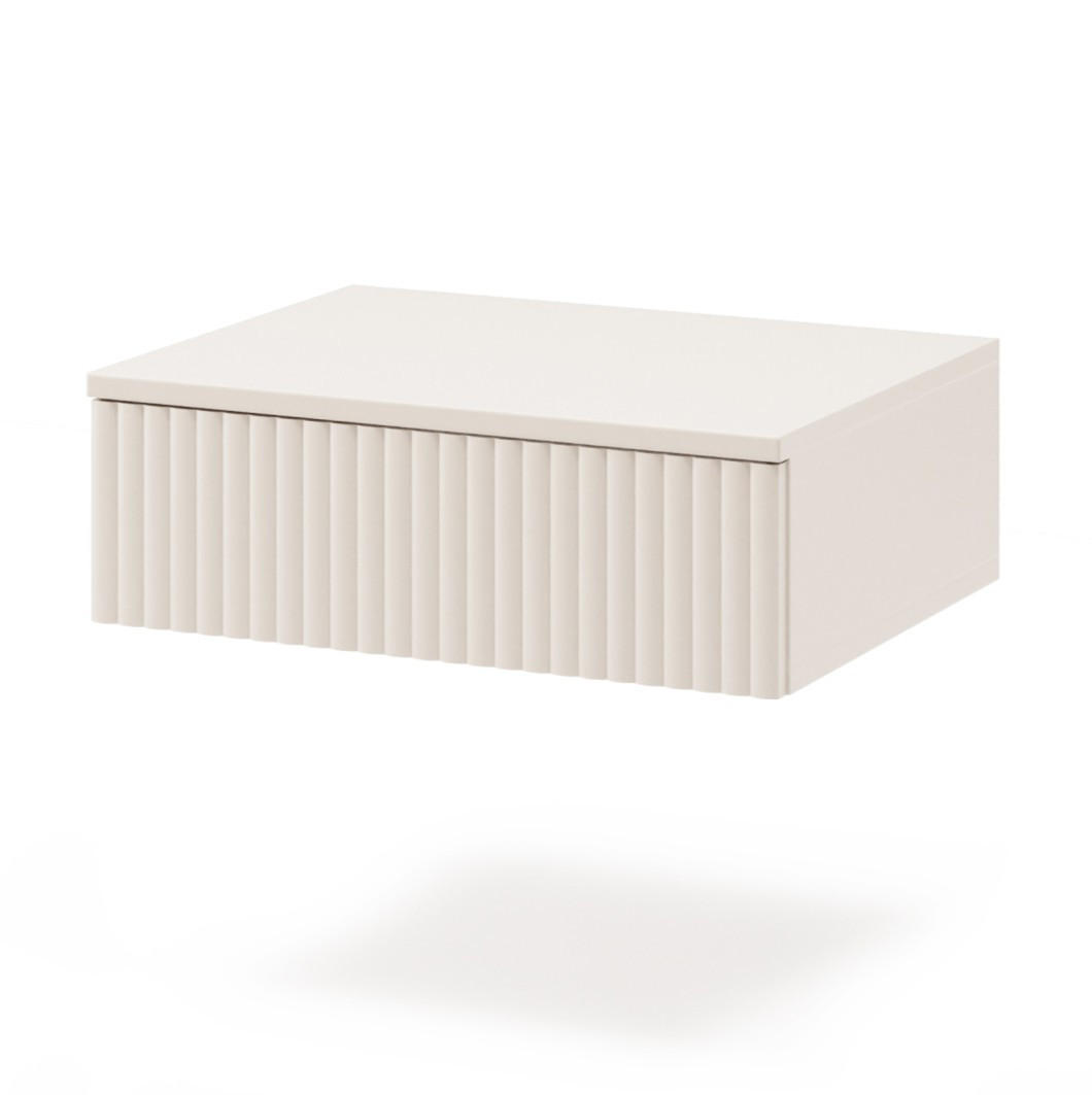 NACHTTISCH Soft mit 1 Schublade, ohne Beinen, Kaschmir - Kaschmir, Holzwerkstoff (50/17/38cm) - Beautysofa