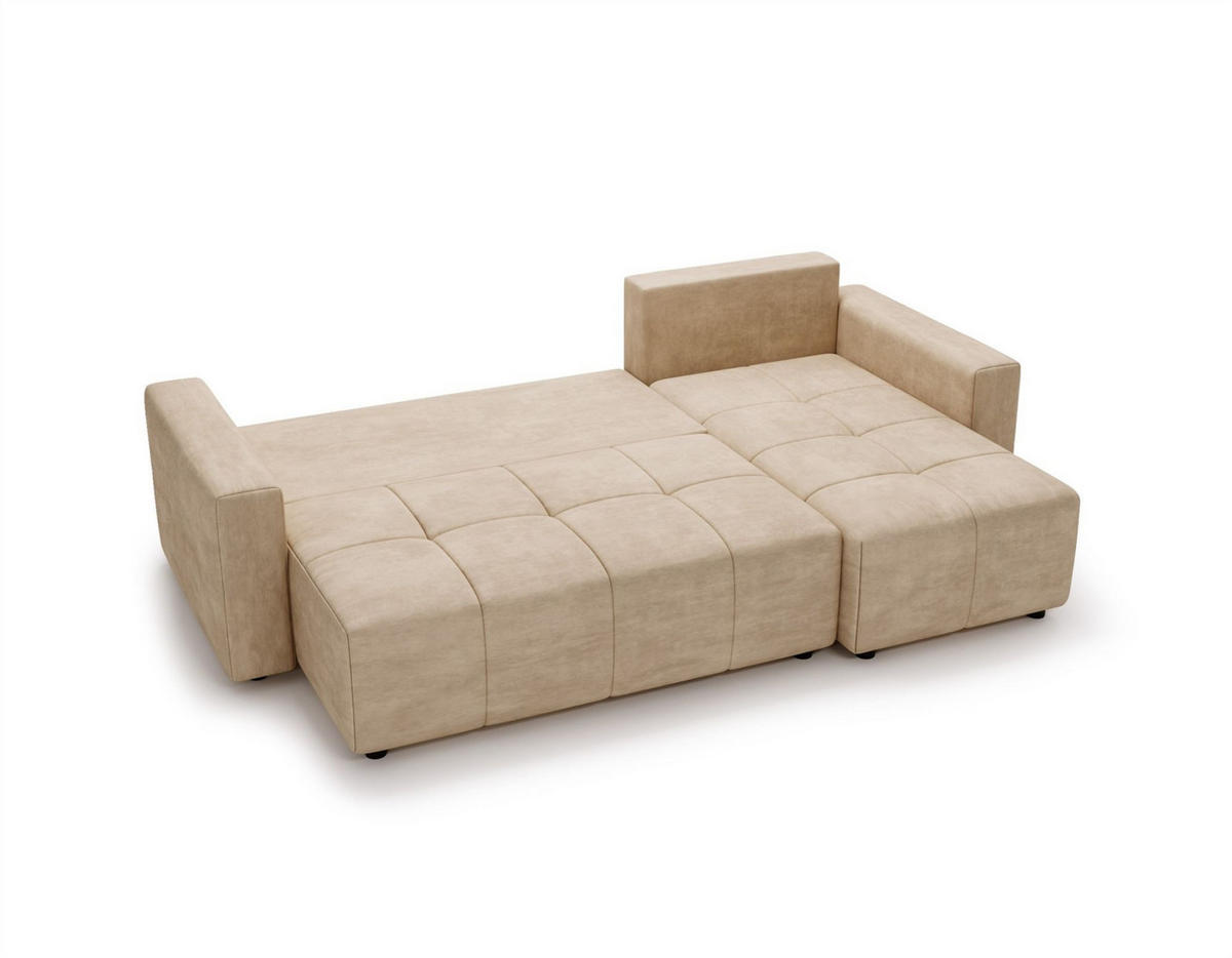 ECKSOFA Noha In Now Or Never - Dunkelgrau, Holzwerkstoff/Textil (231/142cm) - Fun Möbel
