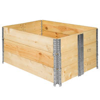 HOCHBEET 3er Set, 120 x 80 x 19 cm, holzdekor - Eiche Artisan, Holz (80/19/120cm) - tectake