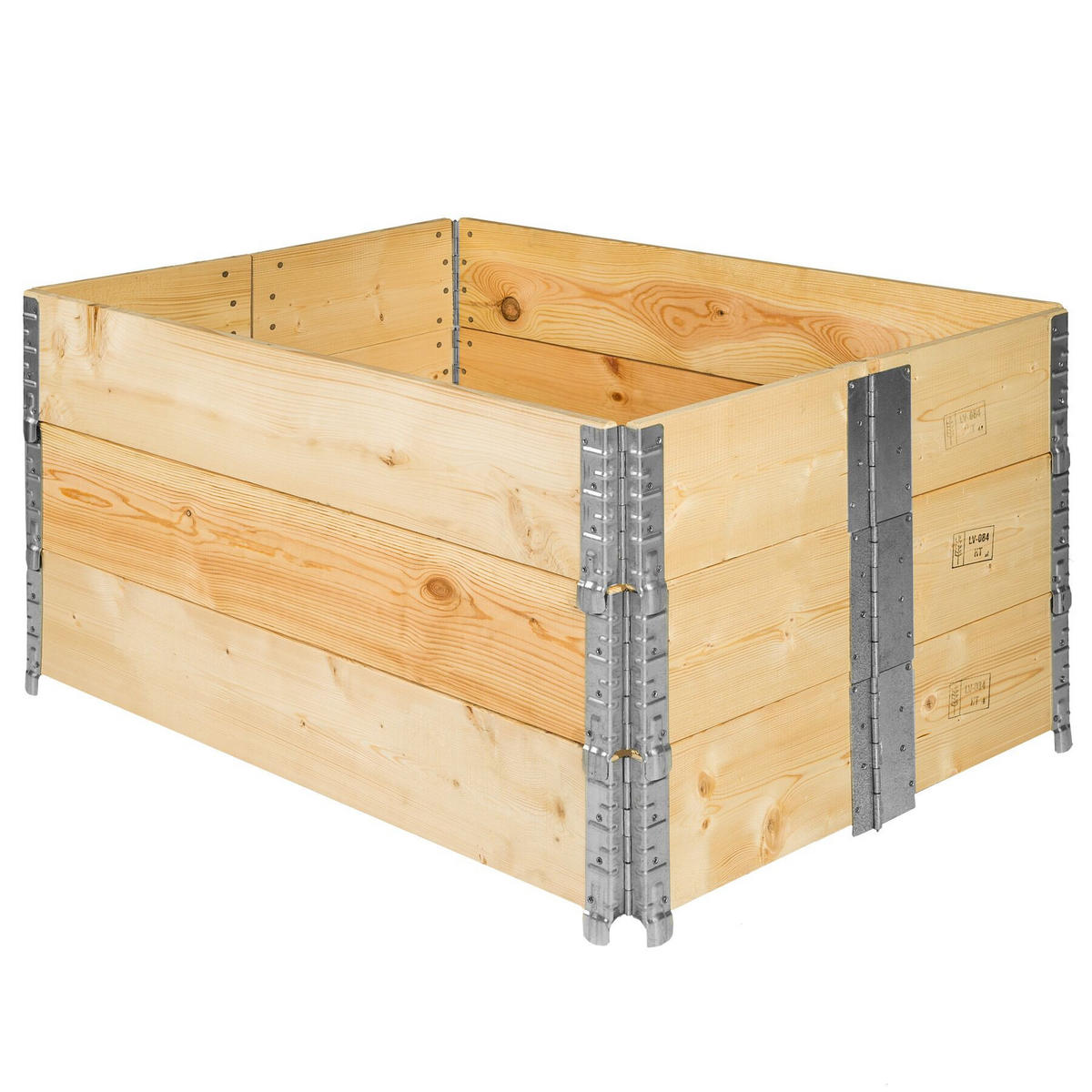 HOCHBEET 3er Set, 120 x 80 x 19 cm, holzdekor - Eiche Artisan, Holz (80/19/120cm) - tectake