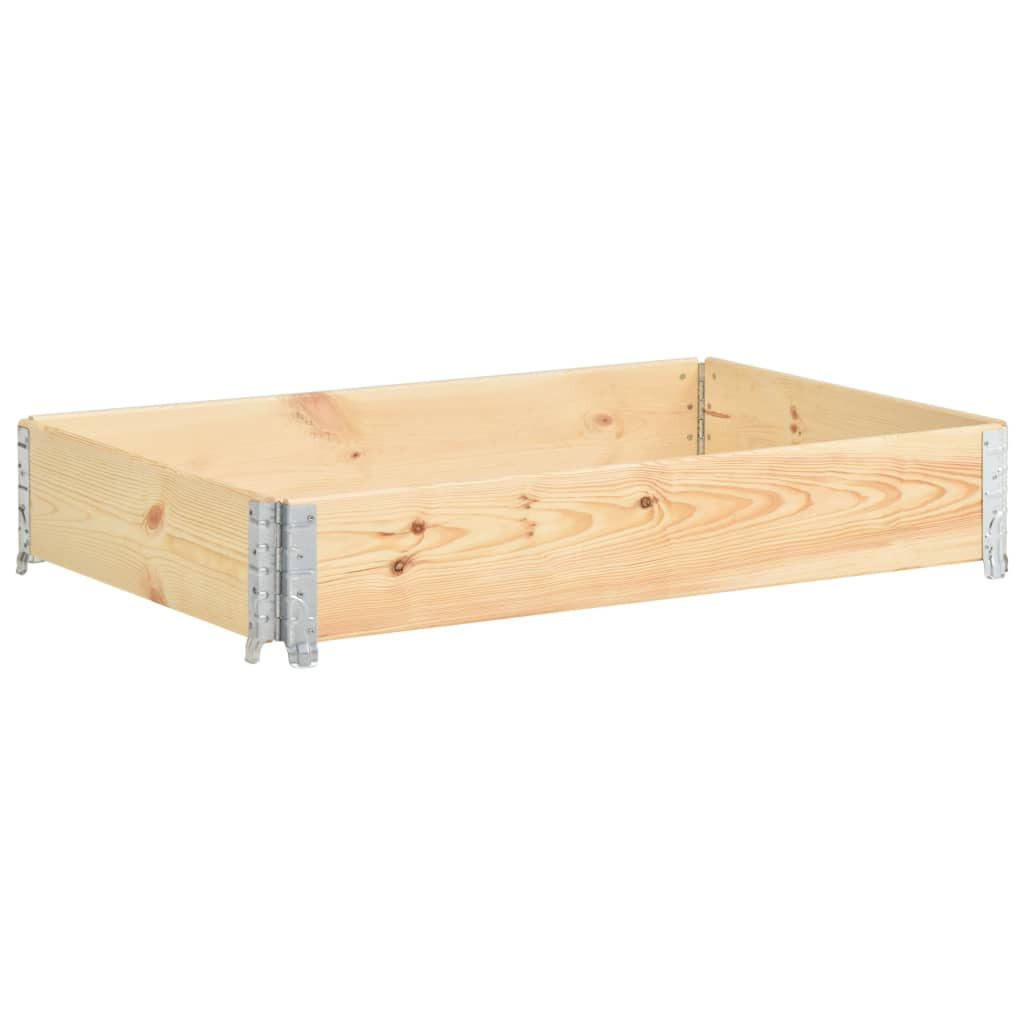HOCHBEET 80x120 cm Kiefer Massivholz - Braun, Holz (80/19/120cm) - furnicato