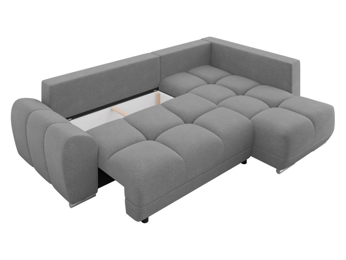 ECKSOFA Forest, Seite: Rechts - Creme/Schwarz, Holz/Kunststoff (290/183cm) - MIRJAN24