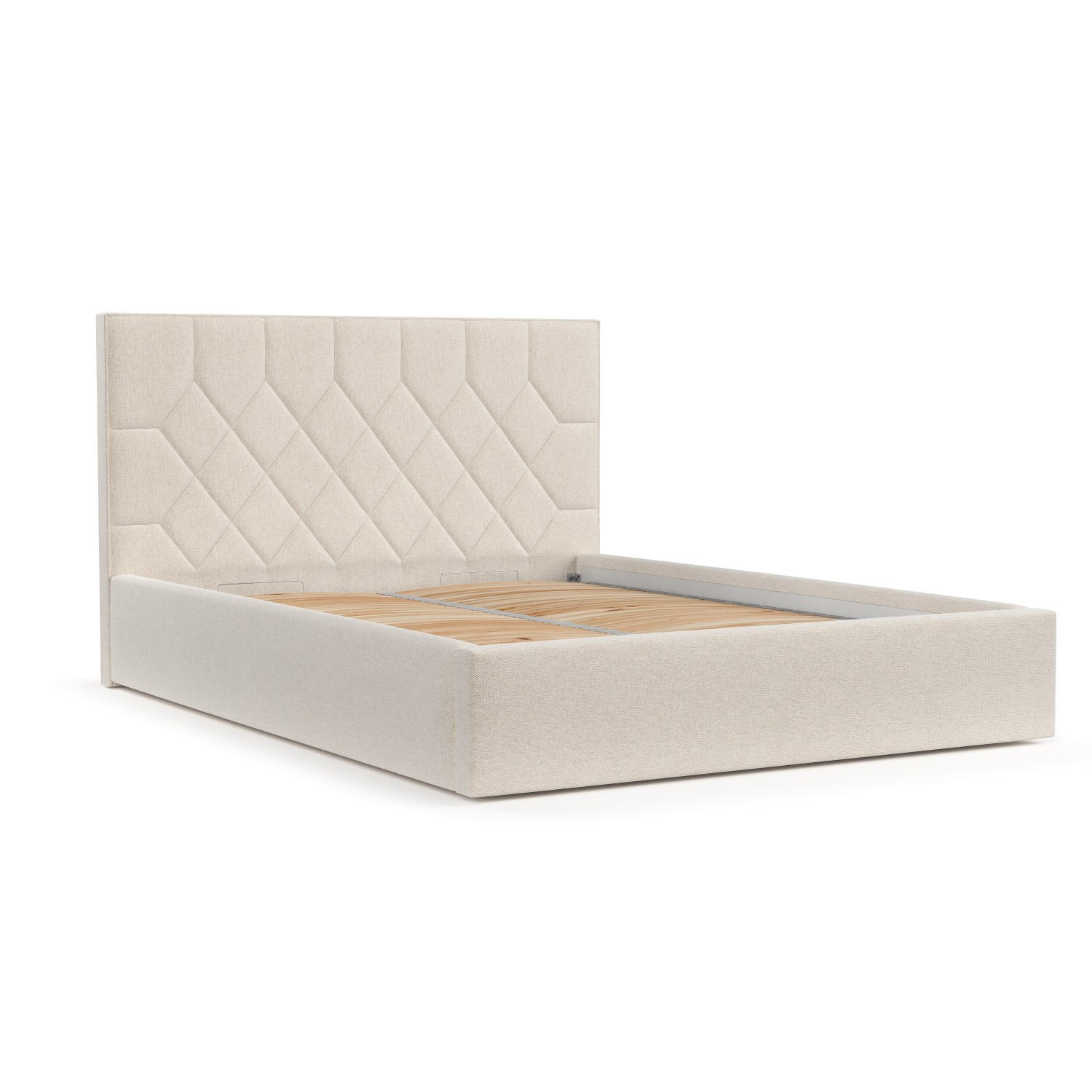 AltaBeds Polsterbett Ecru 140x200 cm